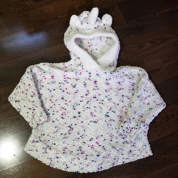 Toddler OshKosh Plaid Dress & Unicorn Hooded Sweater 2 Piece Lot | Size 2T/3T - Picture 4 of 9